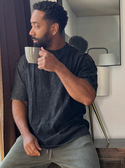 Oversized Acid Wash Tee