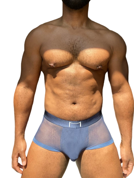Dark Blue Mesh Boxers