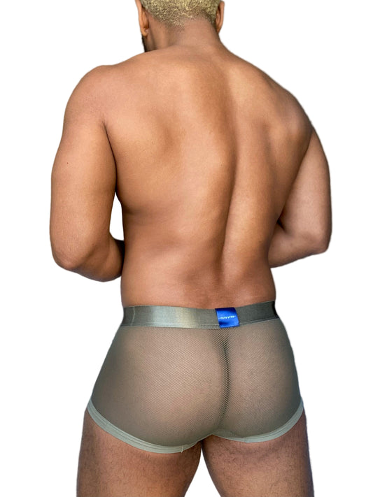 Olive Green Mesh Boxer