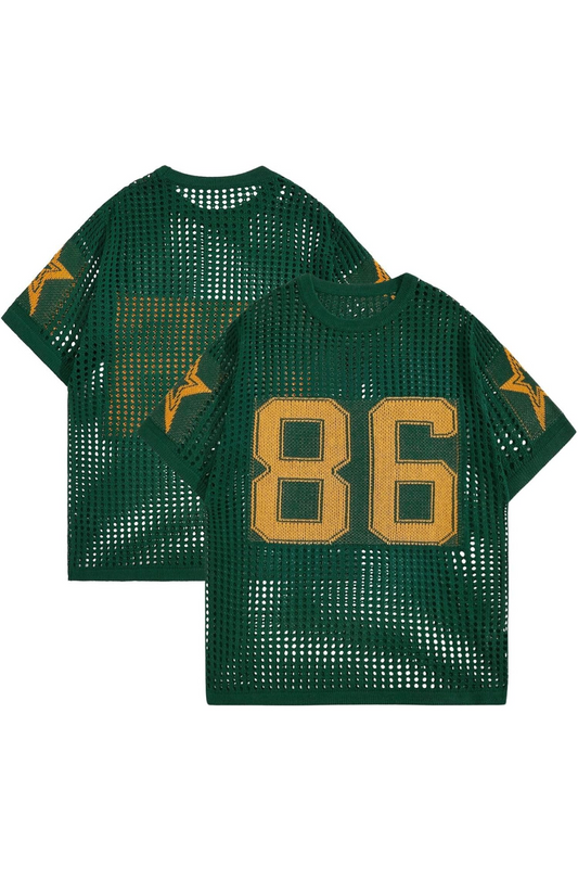 Baggy Crochet Short Sleeve Top