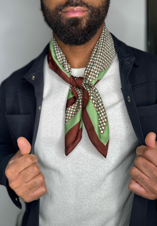 Square Printed Silk scarf