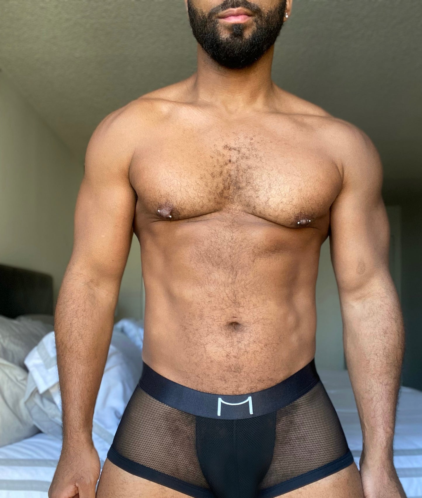 Black Mesh Boxers